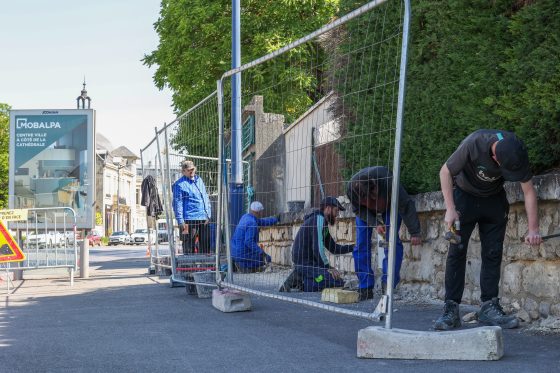 Un mur restauré, un projet porteur de sens à Soissons