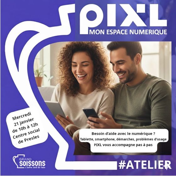 Atelier numérique PIXL au centre social de Presles : un accompagnement personnalisé pour vos usages numériques