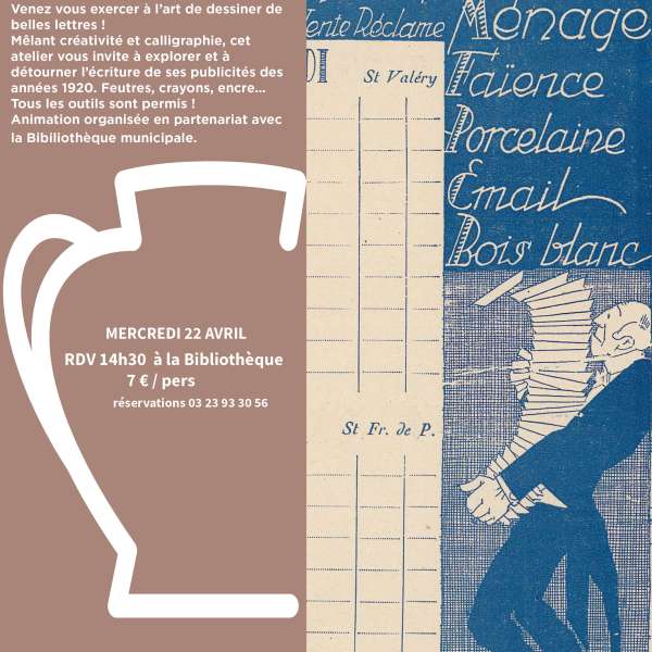 Atelier Lettering Art déco à Soissons