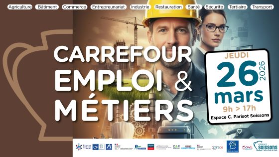 Le Carrefour Emploi & Métiers revient dans le GrandSoissons !