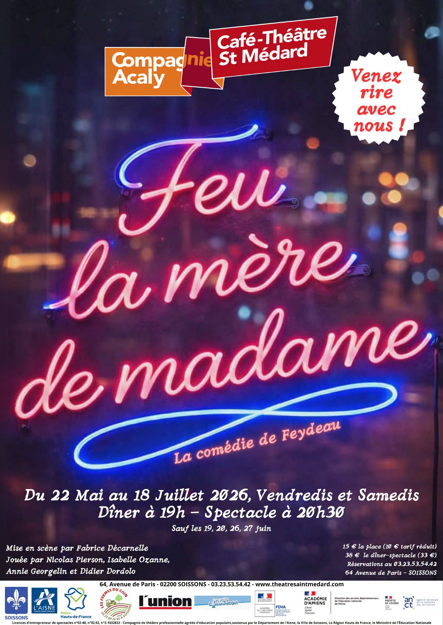 Théâtre : Feu la mère de Madame
