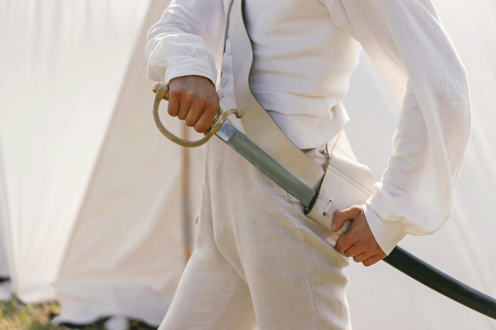 Initiation sportive : combat de sabres