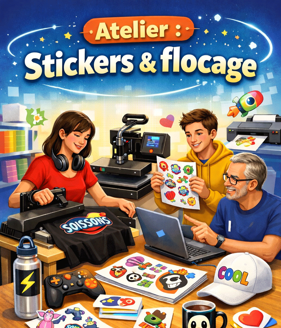 Atelier : Stickers & flocage