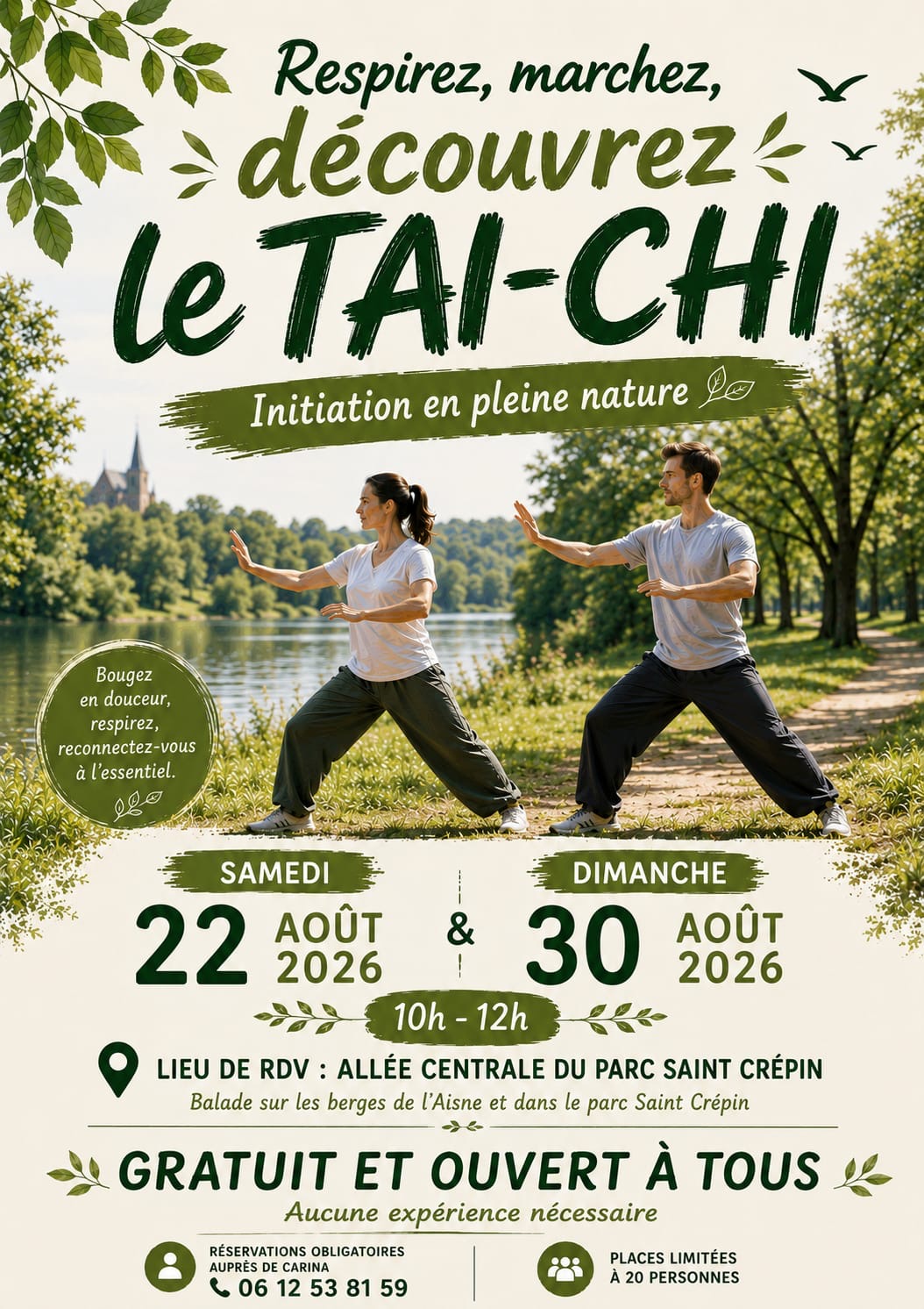 Initiation taichi en pleine nature