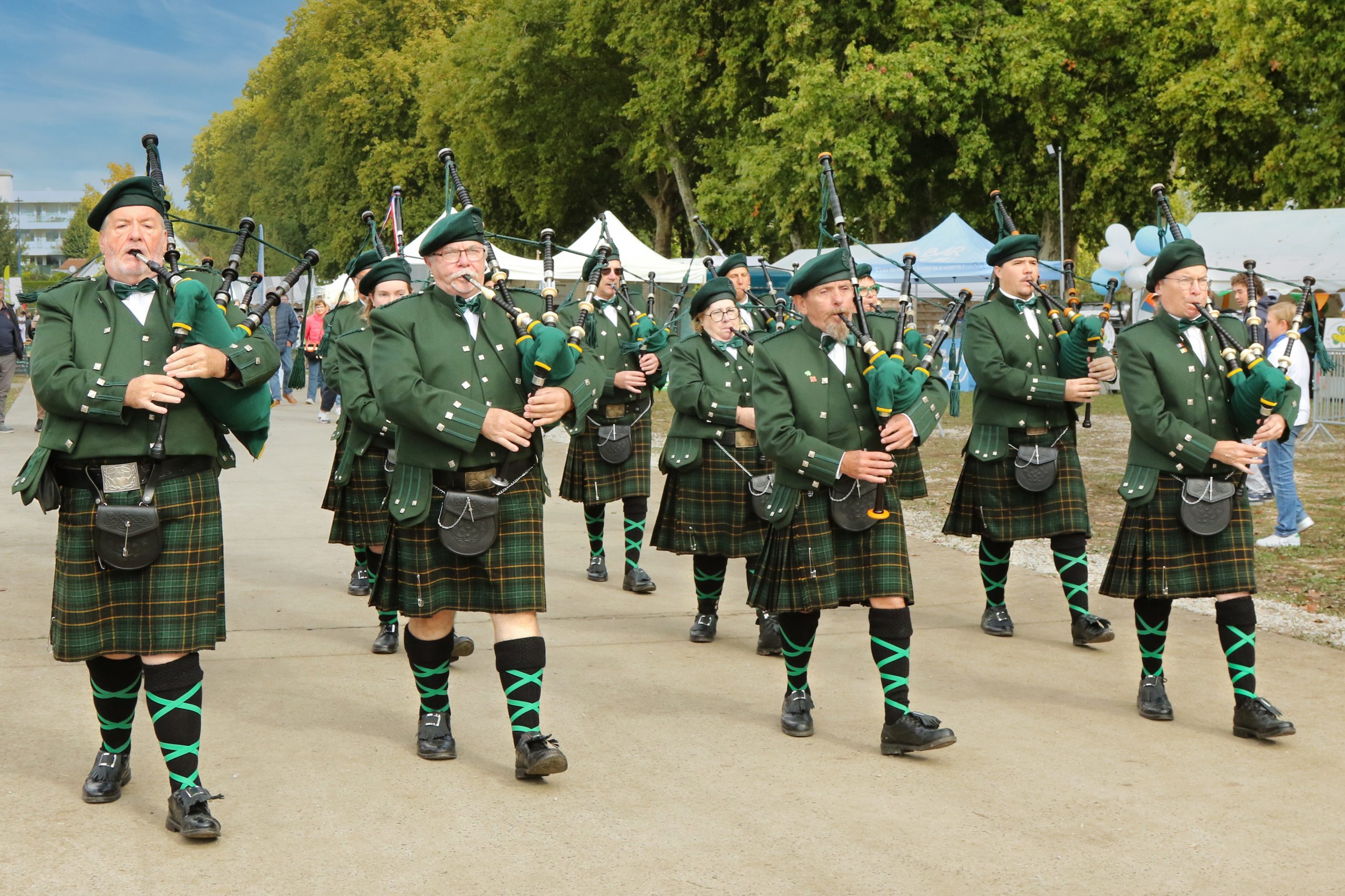 Pipe Band irlandais en concert