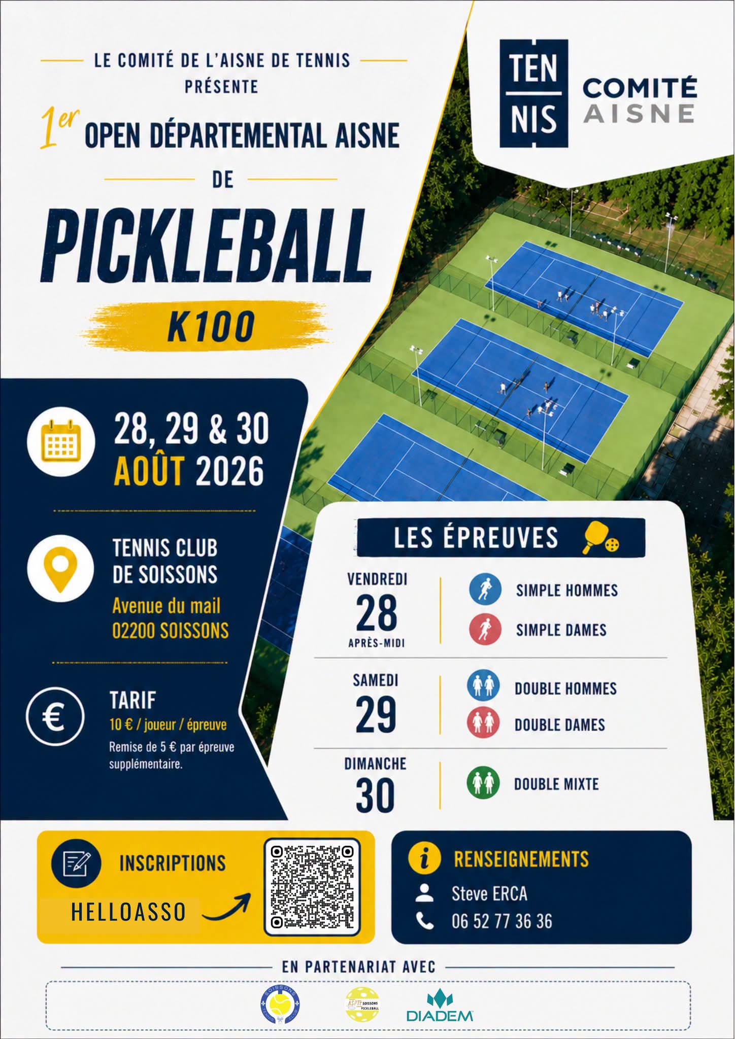 OPEN DEPARTEMENTAL DE PICKLEBALL K100